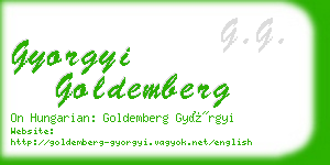 gyorgyi goldemberg business card